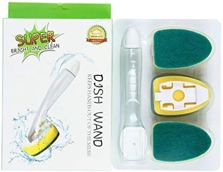 Hetarmi Soap Dispenser Scrubber Cleaner Dish Brush Scrub Refill Washing Kitchen