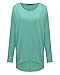 ZANZEA Women's Off-Shoulder Batwing Sleeve Blouse Casual Loose Oversized Baggy T-Shirt Sweater Pullover Top