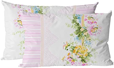 Mary Case - 100% Cotton Ranforce Pillowcases - 20x28"(50x70cm) 2 pieces - Made in Turkey, Sarah Pink