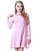 HDE Women's Casual Cotton Jersey Knit Long Sleeve Slip-On Mini Skater Dress