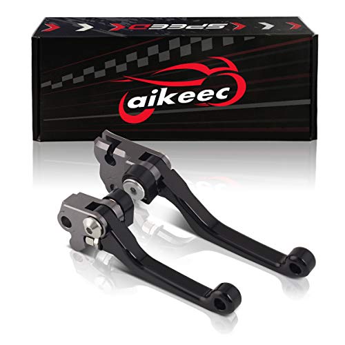 image for aikeec Motorcycle CNC Brake and Clutch Levers Dirt Bike Pivot Brake Cl
