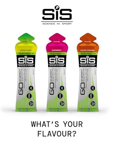 Science in Sport Go Isotonic Energy Gel with Electrolyte, Gels for Running/Cycling, Rasberry, 60 ml (30 Pack)