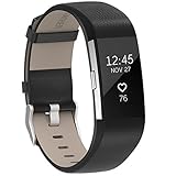 For Fitbit Charge 2 Bands Leather,Henoda Replacement Strap for Fitbit Charge 2 Women Men Large Small