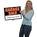 VictoryStore Yard Sign Outdoor Lawn Decorations - Garage Sale Sign Kit, Set of 4, 18 inches x 24 inches Signs with Arrows and Sign Stakes 12453