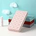 Lipstick Holder, Silicone Cosmetic Makeup Organizer for Brush Lip Eye Makeup Pencil Bottles More, 24 Square Makeup Display Case by WARMITORY - Baby Pink