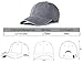 Edoneery Men Women Cotton Adjustable Washed Twill Low Profile Plain Baseball Cap Hat （Grey）