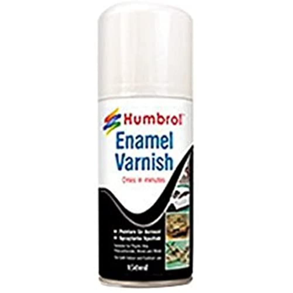 Humbrol Matt Spray Paint - AD6998 Enamel No 49 Varnish 150ml - Model Paints for Plastic Kits, Fast-Drying Modelling Paint for Crafting Surfaces Including Plastic, Fabric, Glass, Wood & Metal Models