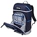 CleverMade Cardiff Backpack Cooler Bag – Insulated 24 Can Soft Leakproof Cooler with Bottle Opener, Dry Storage Compartments and Mesh Side Pockets, Navythumb 1