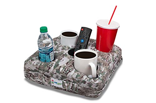 Cup Cozy Deluxe Pillow (Camo)- The world's BEST cup holder! Keeps drinks close.Stops spills.Use it on the couch, bed, car, RV, park, camping, beach and more! - Thumbnail 2