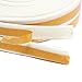 Loobani Self Adhesive EPDM Doors and Windows Draught Excluder Foam Seal Strip Soundproofing Collision Avoidance Rubber Weatherstrip 3/8-Inch x 1/4-Inch x 2.5-Meters, 2 Seals