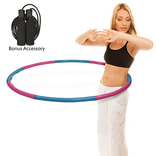 Weighted Hula Hoop|Fitness Workout Dancing Sport Exercise Hoop|Perfect Weight Loss Equipment|2.16LB(Dia.37") Large|Easy,Funny Way to Spin - Gift for Valentine s Day