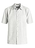 Quiksilver Men's Aganoa Bay 4 Comfort Fit Button Down Casual Shirt, Glacier, XL