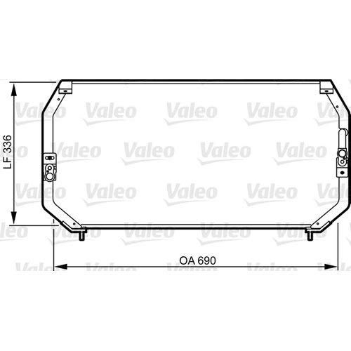 VALEO Condenseur de climatisation 814246