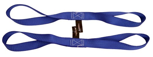 Pit Posse18" Nylon Loop Straps - 4500 Lbs. Breaking Strength - Set of 2 Blue Cargo Straps for Motorcycle, ATV, Dirt Bike, Kayak & More