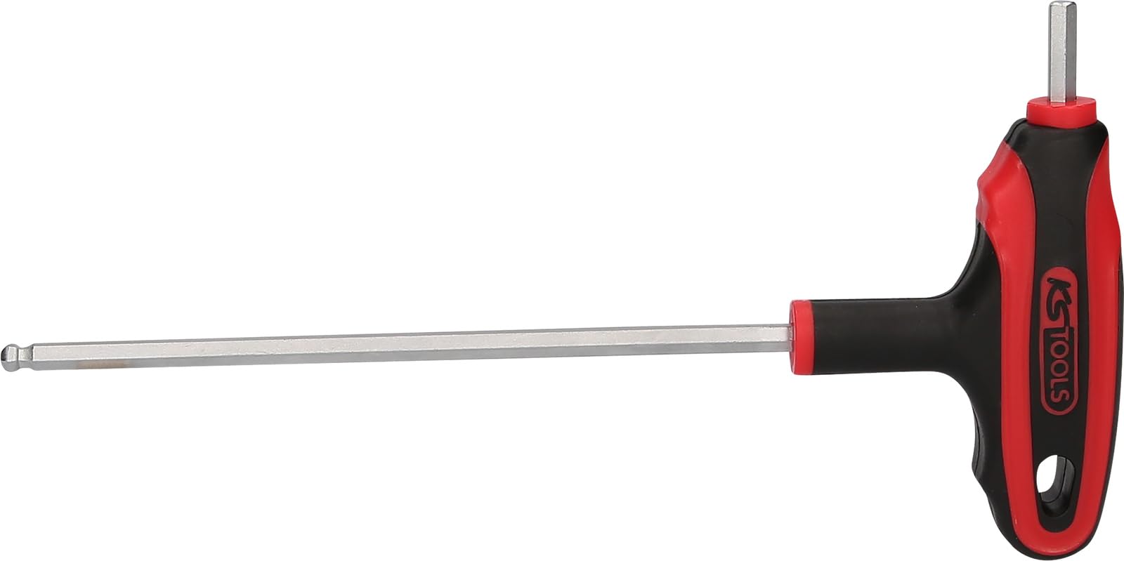 KS Tools 151.8134-e Male T Handle Ball Hex Key, 5 mm, on stand