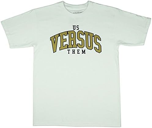 Us Versus Them Mens UVT Arched Short-Sleeve Shirt X-Large White