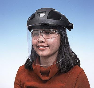 Sellstrom 32010 Faceshield with Headgear, Clear PC Shield
