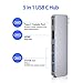 USB C Hub, 5 in 1 Type-C Hub with 4K HDMI, Power Delivery, 3 USB 3.0 Ports Compatible with 2016 / 2017 / 2018 MacBook Pro, 2018 MacBook Air, ChromeBook, XPS and More, Space Grey