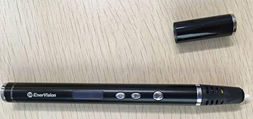 EnerVision 3D Printing Pen RP900A for ABS/PLA with OLED Screen, Double Click Auto Loading/Unloading, Adjustable Moulding Speed