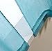 Mysky Home Back Tab and Rod Pocket Window Crushed Voile Sheer Curtains for Living Room, Teal, 51 x 63 inch, Set of 2 Crinkle Sheer Curtain Panels