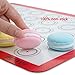 HOTPOP Silicone Baking Mats 0.75mm, Non-Stick Macaron Silicone Baking Mats - Silicone Sheet for Bake Pans and Rolling with Outlines for Pastries (3 HALF SIZE)