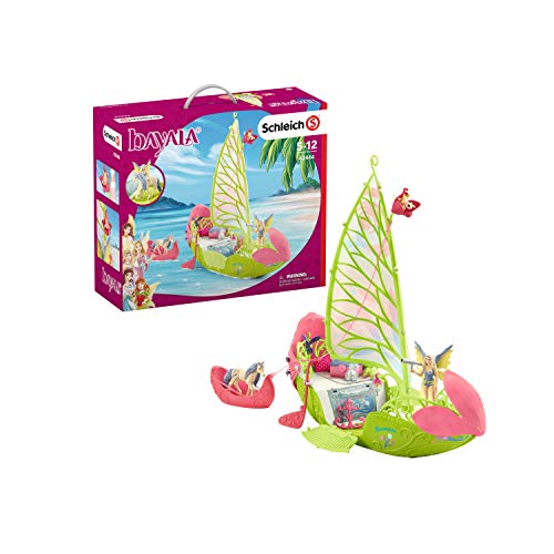 schleich 42444 Seras magisches Blütenboot, für Kinder ab 5-12 Jahren, BAYALA - Spielset
