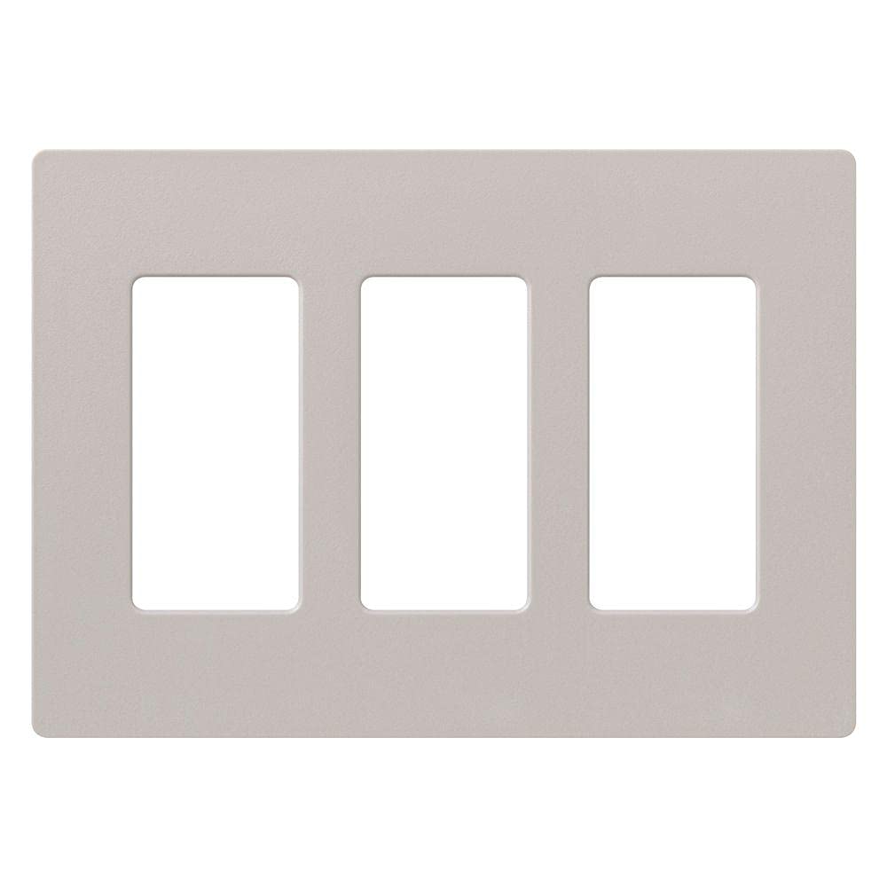 Lutron Claro 3 Gang Decorator/Rocker Wallplate, Satin, Taupe (1-Pack) | SC-3-TP