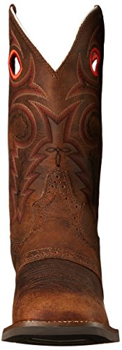 Justin Boots Men's Justin's Silver Collection 12" Western Boot, Brown, 9.5 D US - Thumbnail 4