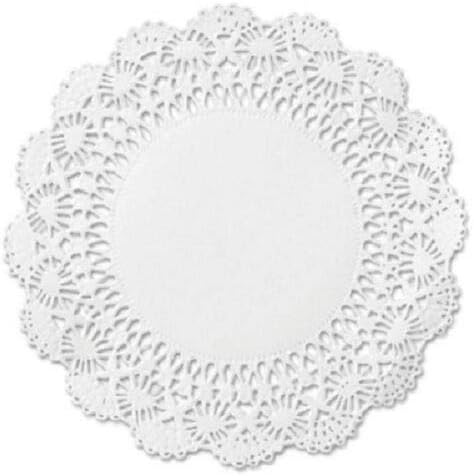 100 Pieces 8" Cambridge Paper Lace Doilies White Round Doily