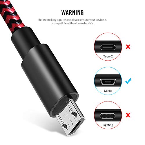 Ps4 Controller Charger Charging Cable 2 Pack 10ft Nylon Braided Micro Usb 2 0 High Speed Data Sync Cord For Playstation 4 Ps4 Slim Pro Xbox One S X Controller Android Phones Pricepulse