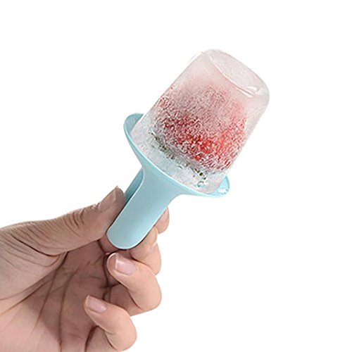 Ice Stick Mold,Vanvler [ Ice Box Freezer ] Popsicle Maker Ice Cream Mold with Lid (Light blue)