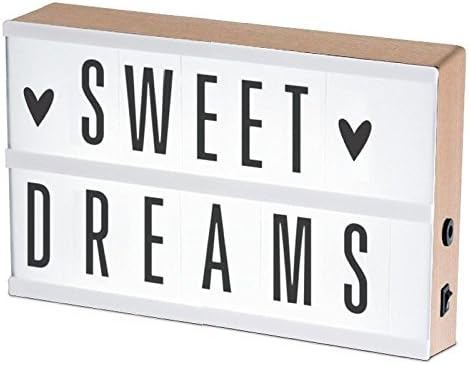 dcasa - Caja de luz lightbox A5 con 75 letras: Amazon.es: Hogar