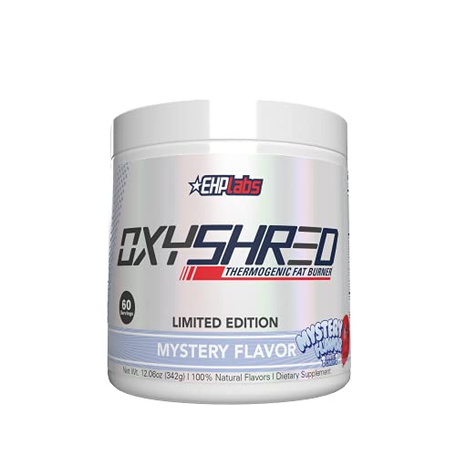 EHPlabs OxyShred Thermogenic Pre Workout Powder & Shredding Supplement -  Clinically Proven Preworkout Powder with L Glutamine & Acetyl L Carnitine,  Energy Boost Drink - Mystery Flavor, 60 Servings in Kenya