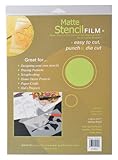 Grafix 9-Inch-by-12-Inch Stencil Film Matte; 4-Pack