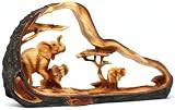 Thorness Eye Catching Free Standing Elephant Centrepiece with Baby 16cm view 9