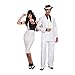 Dreamgirl Costumes Zoot Suit Riot Adult, White/Black, Medium US