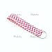Wave Fabric Wristlet Chevron Lanyard Key Chain for Key fob, Key, ID Badge Holder, USB, Purse (Hot Pink)