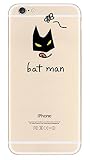 Chivel (TM) Hard Shell Anti-Scratch Cute Design Transparent Clear Slim Snap Protector Faceplate Air Jacket Case Cover for iPhone 6 4.7" (Batman)