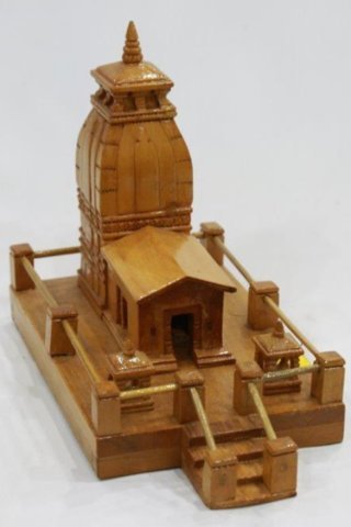 Buy Samaun The Himalayan Treasure Handmade Wooden Kedarnath Temple Brown Online At Low Prices In India Amazon In