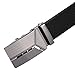 Vbiger Fashion Men's Ratchet Belt Automatic Buckle Full Grain Leather 35mm Wide (Black 1) size 44-52 trim to fit