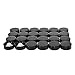 (24 Pack) Black Poly Cone Lined Cap (28/400)