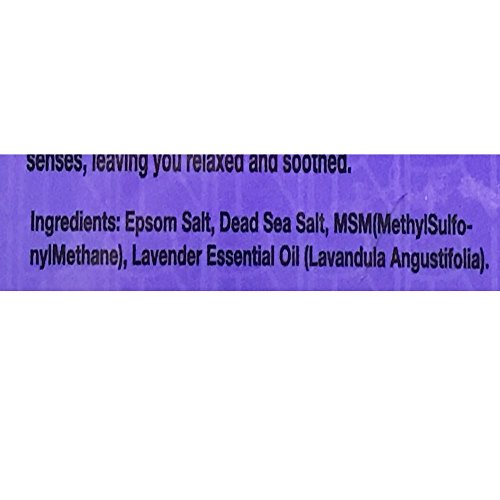 Calming Lavender Foot Soak with Epsom Salt & MSM-Soothes Sore Overworked Muscles, Softens Dry Cracked Skin & Calluses. by Purely Northwest-1 Pound