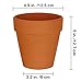 Winlyn 6 Pcs Large Terracotta Pot Clay Pots 5'' Clay Ceramic Pottery Planter Cactus Flower Pots Succulent Pot Drainage Hole- Great for Plants,Crafts,Wedding Favor