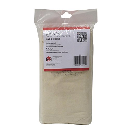 Household Essentials 120 Extra Large Natural Cotton Laundry Bag Beige