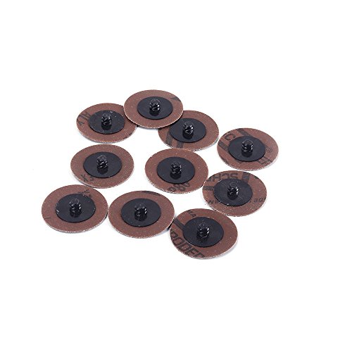 50Pcs 2 Inch 320 Grit Roll Lock Grinding Discs Abrasives Tool for Motorcycles, Bicycle Parts,Stainless Steel Utensils Products Metal Processing Polishing