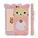 iPhone SE Case, MC Fashion Super Cute 3D Pink Bear Rilakkuma Protective Silicone Case Cover for Apple iPhone 5/5S/SE (Rilakkuma)