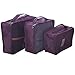 Hopsooken Travel Organizer Luggage Compression Pouches, Wine Red (7-Piece Set)