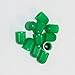 Green Sealing Valve Stem Caps for Nitrogen Tire Inflation (10-Pack)