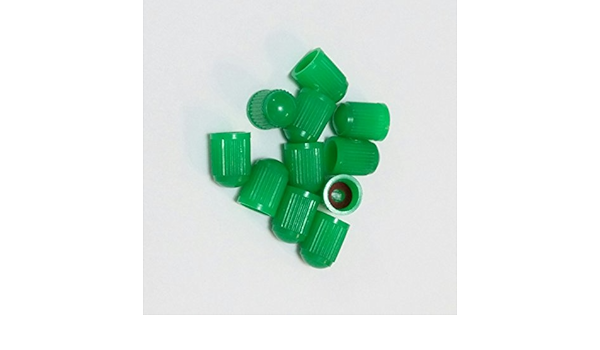 Tapones verdes para sellar válvulas al inflar ruedas con ...