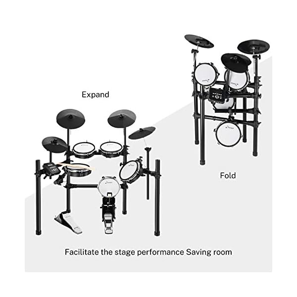 Donner-DED-200-Electric-Drum-Set-Electronic-Kit-with-Mesh-Head-8-Piece-Drum-Throne-Sticks-Headphone-and-Audio-Cable-Included-More-Stable-Iron-Metal-Support-Set Donner-DED-200-Electric-Drum-Set-Electronic-Kit-with-Mesh-Head-8-Piece-Drum-Throne-Sticks-Headphone-and-Audio-Cable-Included-More-Stable-Iron-Metal-Support-Set